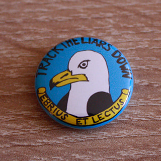 Button Track the Liars Down Seagull